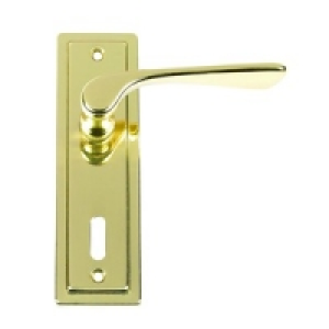 Urfic Como Lock Handle Polished Brass £11.29