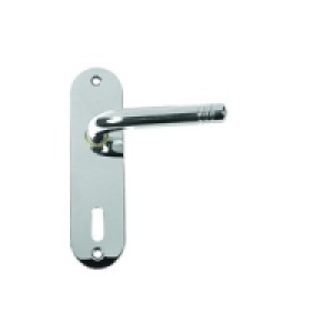 Urfic Lucerne Lock Handle Polished Nickel &pound;14.49