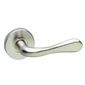 Urfic Victoria Round Rose Latch Handle Satin Nickel &pound;14.49
