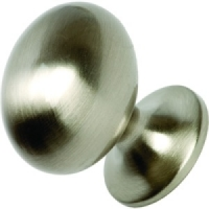 Wickes Frankfurt Knob Oval Satin Nickel 35mm 10 Pack £3.00