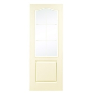 Wickes Calcot Internal Moulded Door White Glazed Primed 2 Pa £150.00