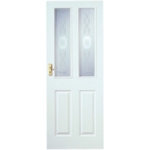 Wickes Stirling Internal Moulded Door White Glazed Primed 4  £80.99