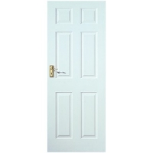 Wickes Woburn Internal Moulded Door White Primed Grained 6 P £27.99