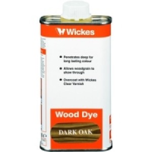 Wickes Wood Dye Dark Oak 250ml
