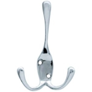 Wickes Three Prong Hook Chrome