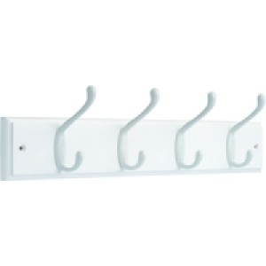 Wickes Light Duty Hook Rail White 450mm £9.49