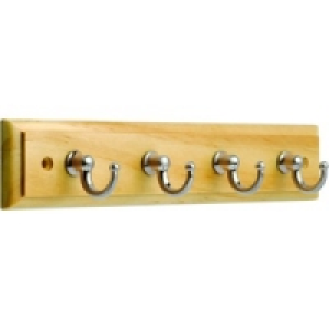 Wickes Key Tidy Pine & Satin Nickel 230mm £5.49