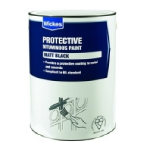 Wickes Bitumen Protective Paint For Metal & Concrete 5L £17.26