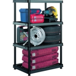 Wickes 4 Tier Heavy Duty Plastic Shelving Unit