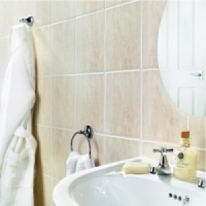 Wickes Florina Beige Gloss Ceramic Wall Tile 200x250mm £5.99