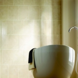 Wickes  Wickes Marcello Cream Stone Effect Ceramic Wall Tile 316x450