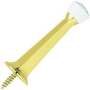 Wickes Solid Door Stop Brass Plated