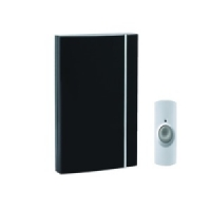 Wickes Wirefree Doorbell Chime Kit Black