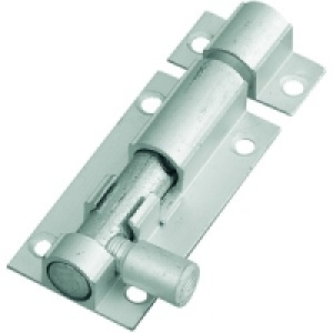 Wickes Barrel Bolt Satin Aluminium 51mm