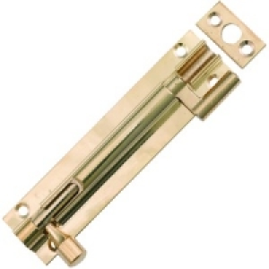 Wickes Necked Barrel Bolt Brass 102mm