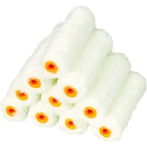 Wickes Mini Emulsion Roller Sleeve Medium Pile 100mm 10 Pack £8.99