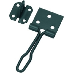 Wickes Hasp & Staple Wire Black 112mm