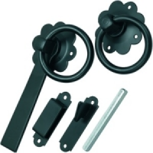 Wickes Gate Latch Straight Black