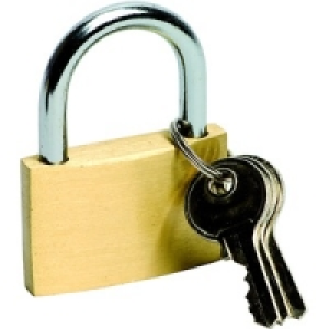 Wickes Padlock Brass 40mm £4.49