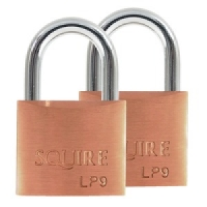 Squire LP9T Leopard Padlock Brass 40mm 2 Pack