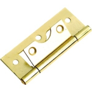 Wickes Flush Hinge Brass Plated 63mm 2 Pack £2.49