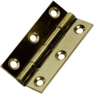 Wickes Butt Hinge Solid Brass 51mm 2 Pack