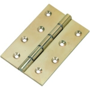 Wickes Butt Hinge Brass 102mm 3 Pack