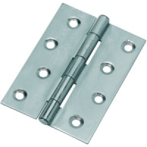 Wickes Butt Hinge Chrome Plated Steel 102mm 3 Pack £4.99