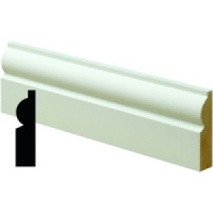 Wickes Pre Primed MDF Torus Architrave 18x69x2400mm Pack 5