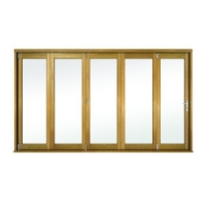 Wickes Eden Oak Veneer Folding Patio Door 12ft Wide Reversib £2.99