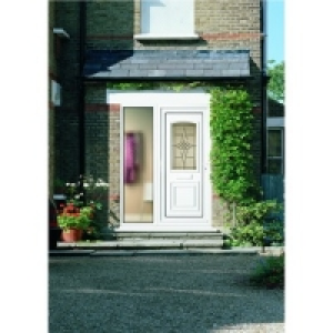 Wickes Medway 1 Sidelight uPVC Door 2085x1520mm Left Opening