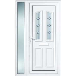 Wickes Trent 1 Sidelight uPVC Door 2 Panel 2085x1220mm Rigth