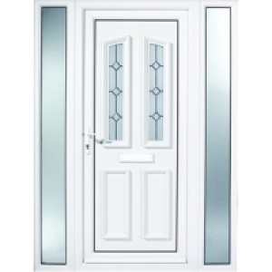 Wickes Trent 2 Sidelight uPVC Door 2 Panel 2085x1520mm Right