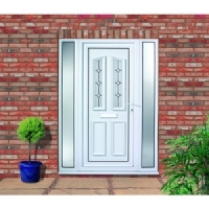 Wickes Trent 2 Sidelight uPVC Door 2 Panel 2085x1520mm Left
