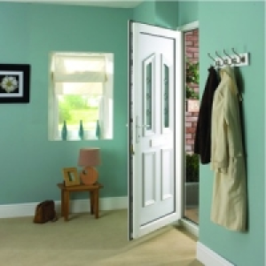 Wickes Trent Pre-Hung uPVC Door 2 Panel 2085x920mm Right Ope