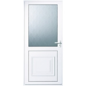 Wickes Tyne Aluminium Door Glazed 1981x762mm Left Opening