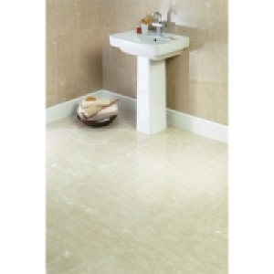 Wickes Beige Matt Travertine Effect Ceramic Floor Tile 330x3