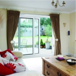 Wickes Washington uPVC Patio Door Set White 5ft Wide Reversi