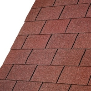 IKO Armourglass Tile Red Square Shingles 3m2 Pack 21 £43.99