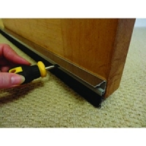 Wickes Concealed Fixing Door Brush Draught Exlcuder Chrome E £8.49