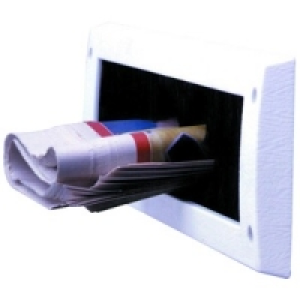 Wickes Internal Letter Box Draught Excluder White 78x338mm
