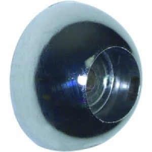 Wickes Wardrobe Rail Covered Socket Chrome 25mm 2 Pack £6.68