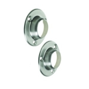 Wickes Wardrobe Rail Socket Brushed Nickel 25mm 2 Pack £5.79