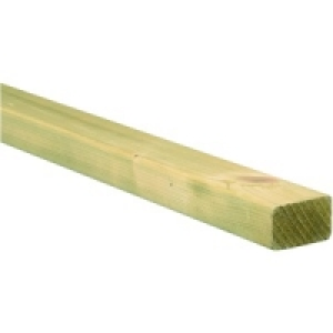 Wickes Sawn Treated Planed Rounded Edge Timber 36x63x2400mm £7.49