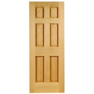 Wickes Ludlow Intetrnal Fire Door Oak Veneer 6 Panel 1981x83 &pound;159.00