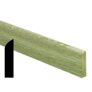 Wickes White Oak D Shape Moulding FB1018 8x34x2400mm