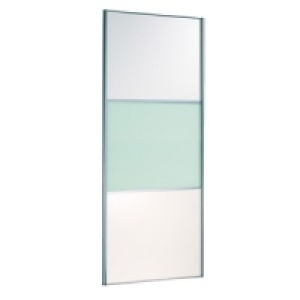 Wickes Wideline Sliding Wardrobe Door White Panel & Glass 22