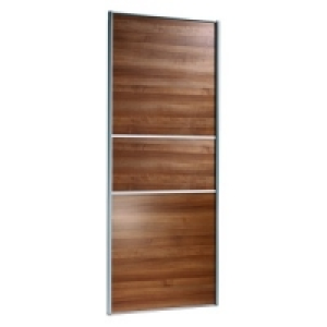 Wickes Fineline Sliding Wardrobe Door Walnut Panel 2220x610m