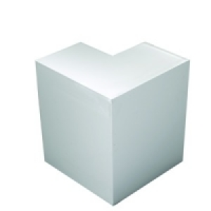 Wickes Maxi Trunking Outside Angle White 100x50mm 2 Pack