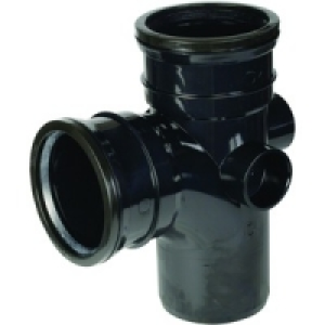 Wickes 110mm Black Soil Pipe 92.5 Deg Branch £12.99